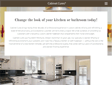 Tablet Screenshot of cabinetcures.com